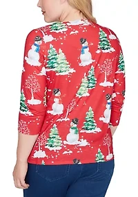 Women's Classics Snowmen Top