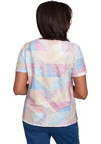 Women's Ki Patchwork Printed Top
