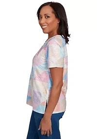 Women's Ki Patchwork Printed Top