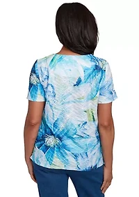 Women's Key Items Ki Drama Floral Top