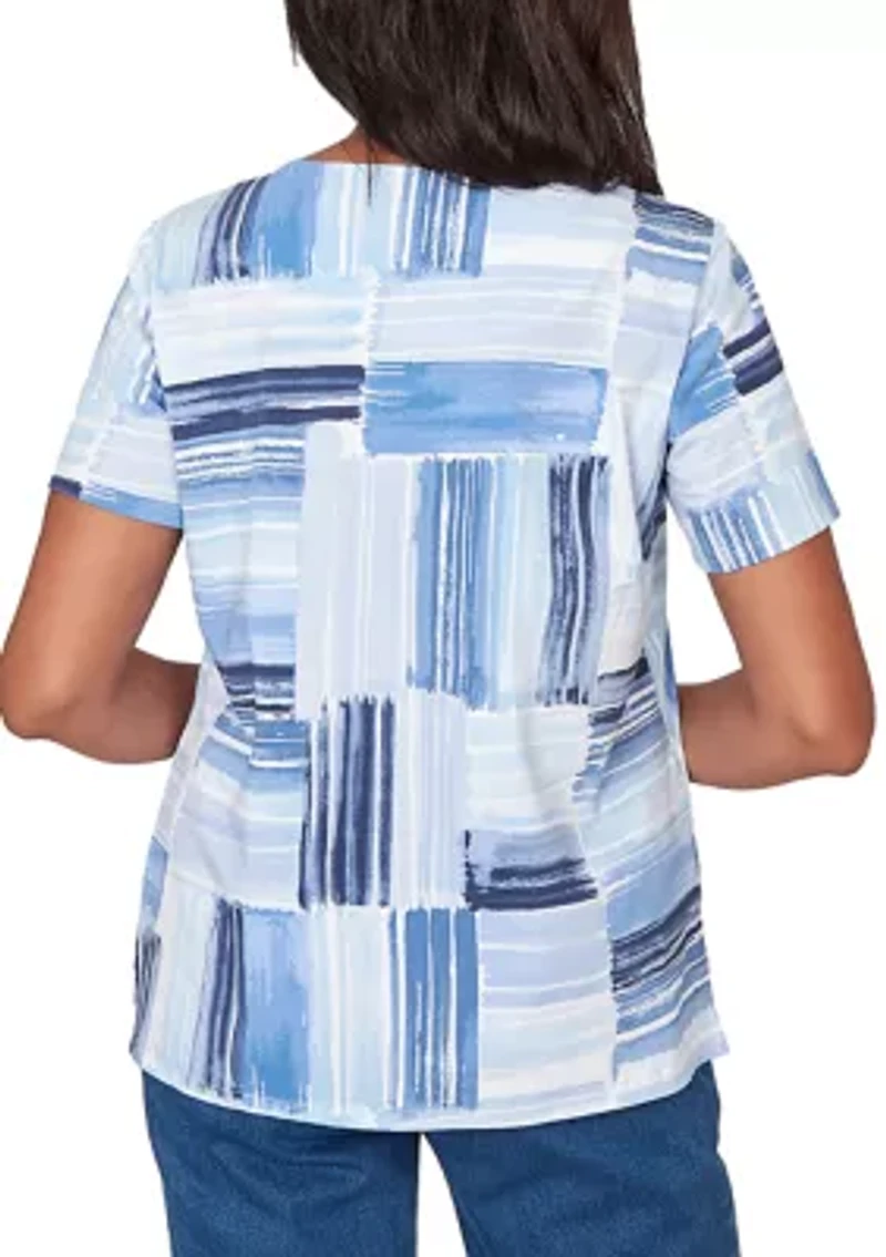 Women's Ki Brushstroke Patch Top