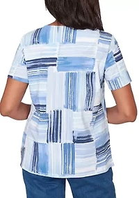 Women's Ki Brushstroke Patch Top
