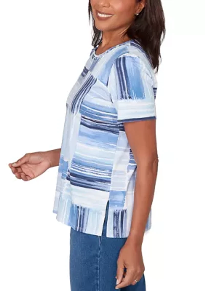 Women's Ki Brushstroke Patch Top