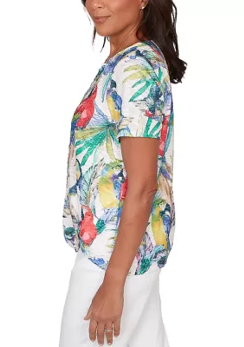 Women's Tropical Birds Sublimated T-Shirt