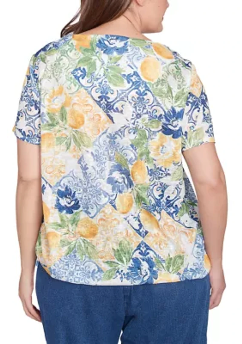 Plus Key Items Lemon Tiles Top