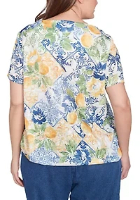 Plus Key Items Lemon Tiles Top