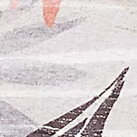 Plus Key Palm Leaves Printed Top