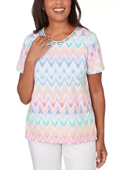 Petite Ki Chevron Top
