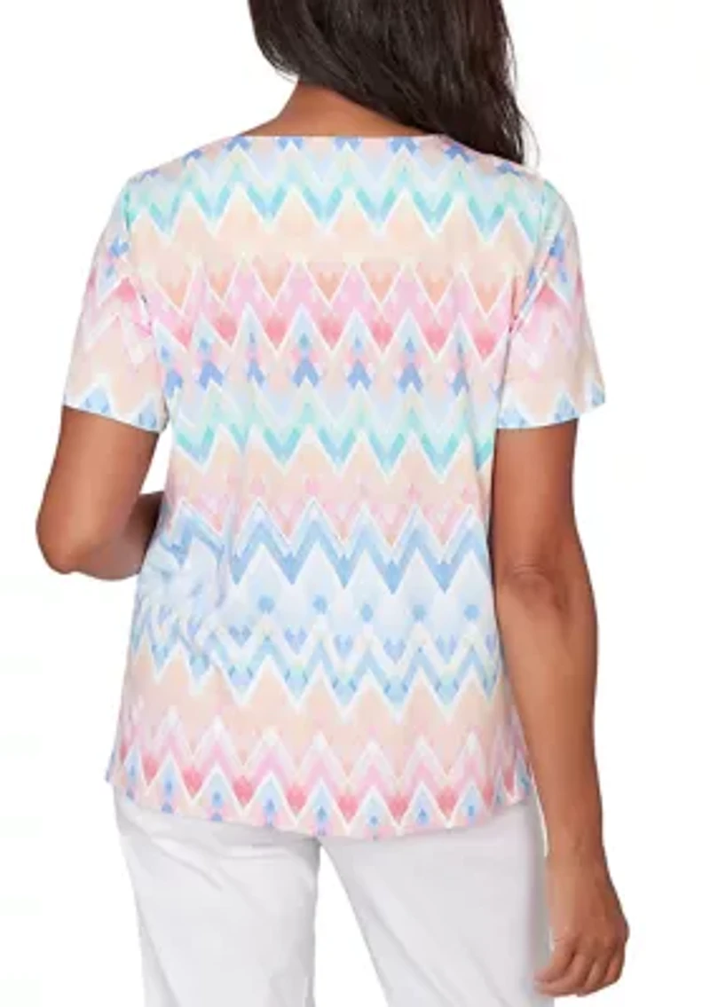Petite Ki Chevron Top
