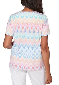 Petite Ki Chevron Top