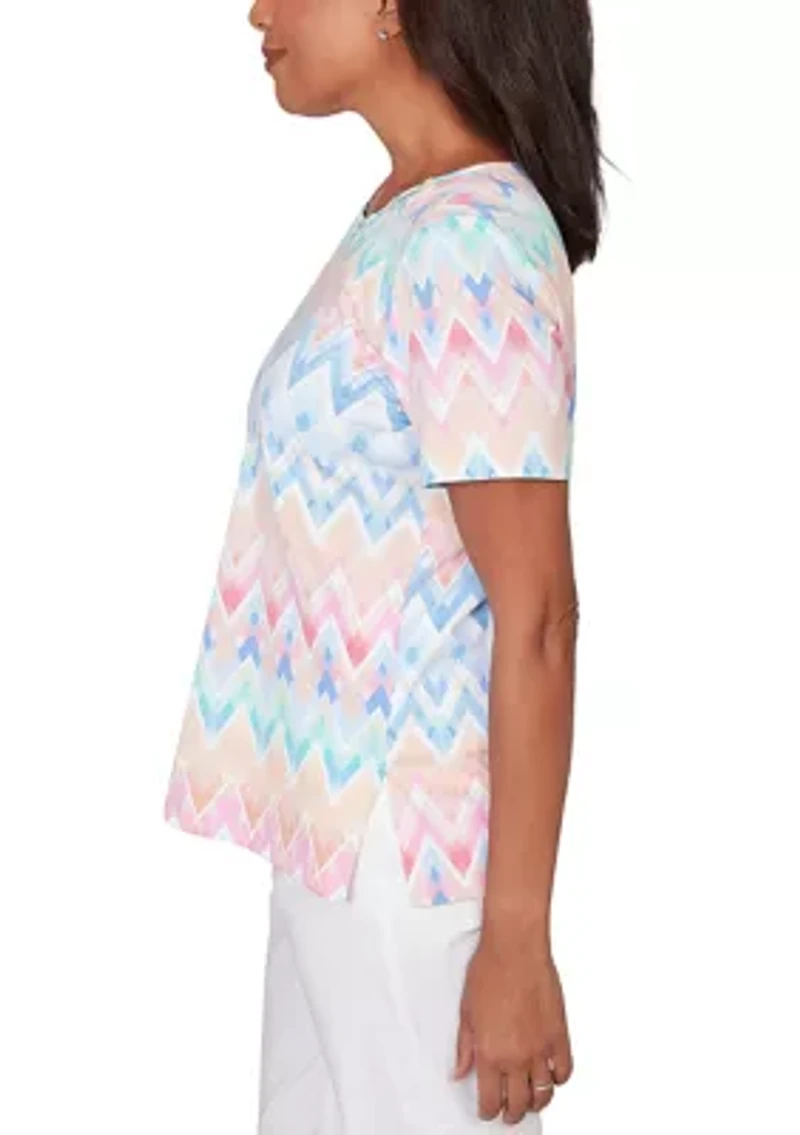 Petite Ki Chevron Top