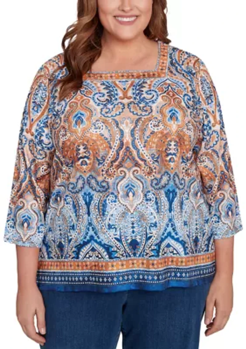Plus Classics Border Medallion Top