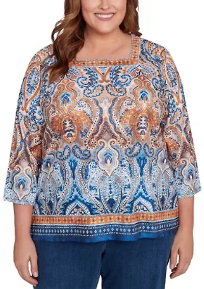 Plus Classics Border Medallion Top