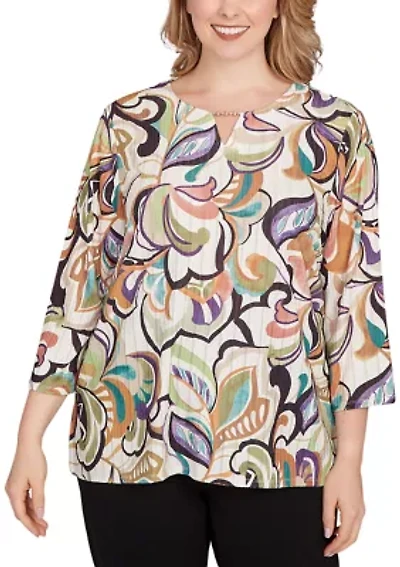 Plus Classics Abstract Scroll Top