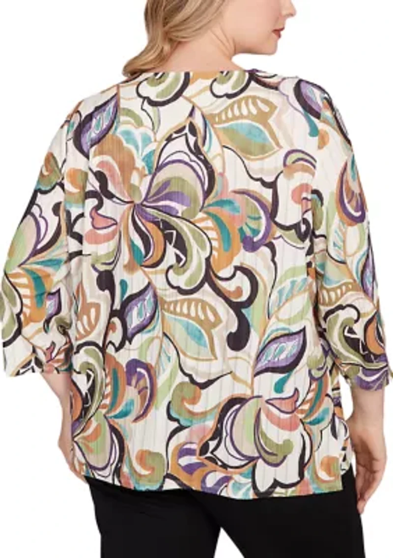 Plus Classics Abstract Scroll Top