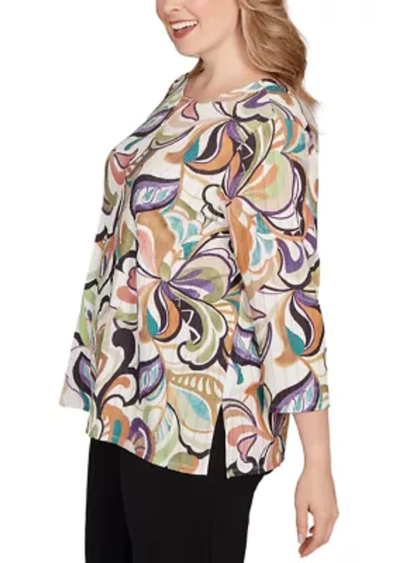 Plus Classics Abstract Scroll Top