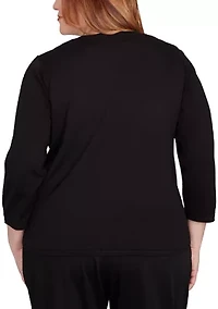 Plus Classic Colorblock Sweater