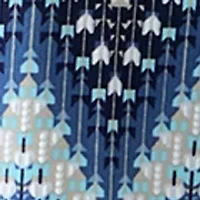 Plus 3/4 Puff Chevron Top with Detachable Necklace