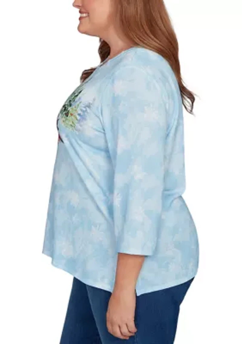 Plus Classics Dog with Earmuffs Top