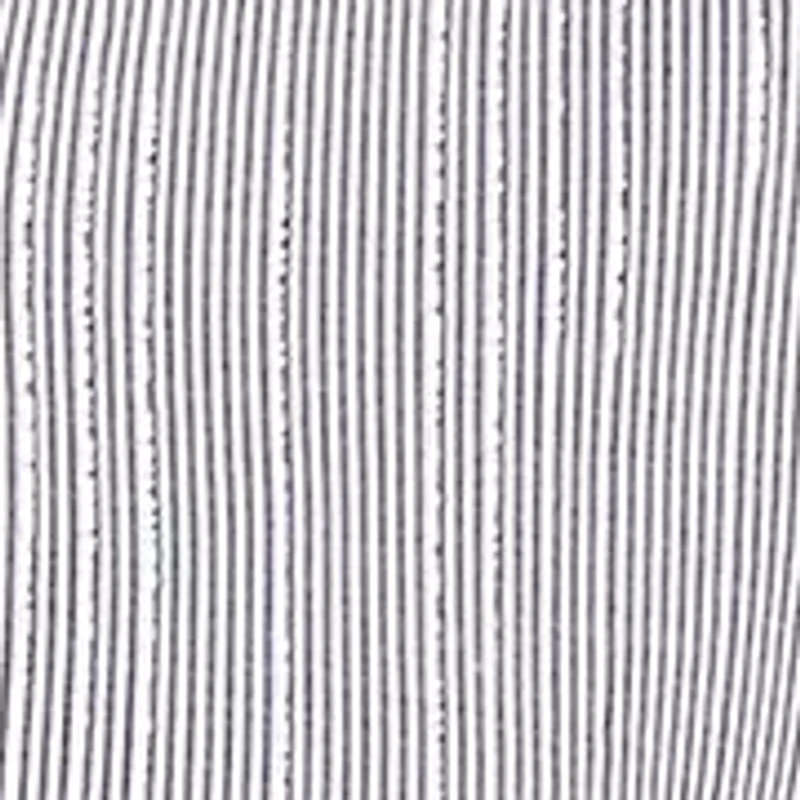 Petite Classics Metallic Stripe Top with Embroidery