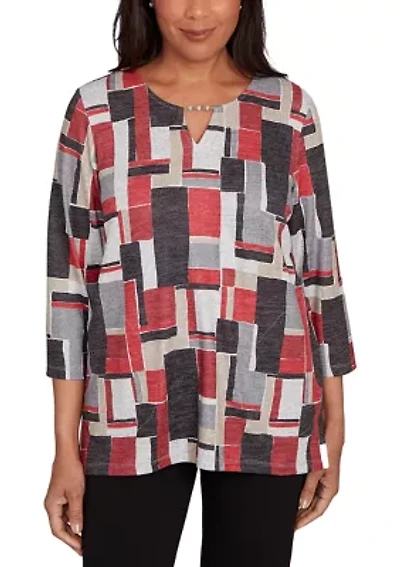 Petite Classics Color Block Top