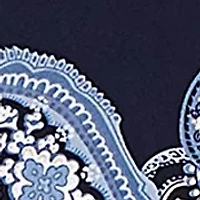 Petite Classics Paisley Top with Gold Foil