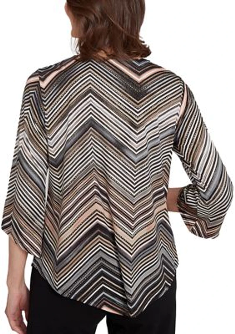 Petite Classics Stripe Chevron Top