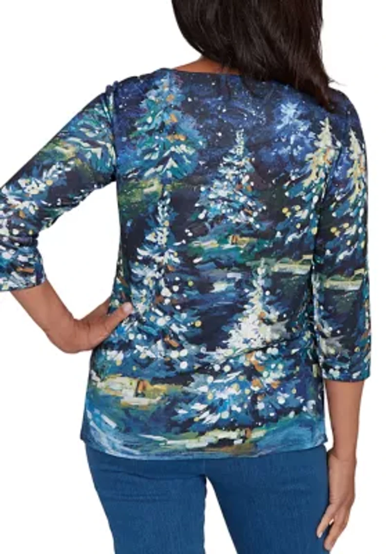 Petite Classics Starry Night Trees Top