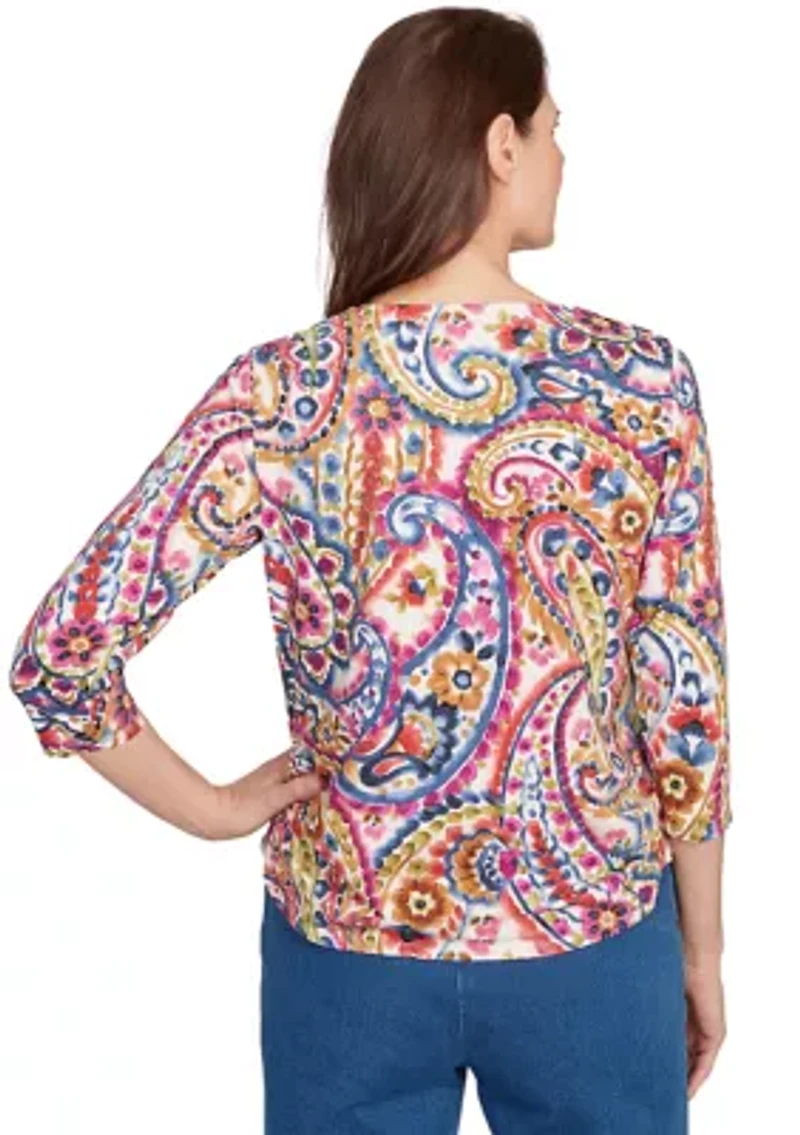 Women's Key Items Paisley Top