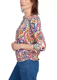 Women's Key Items Paisley Top