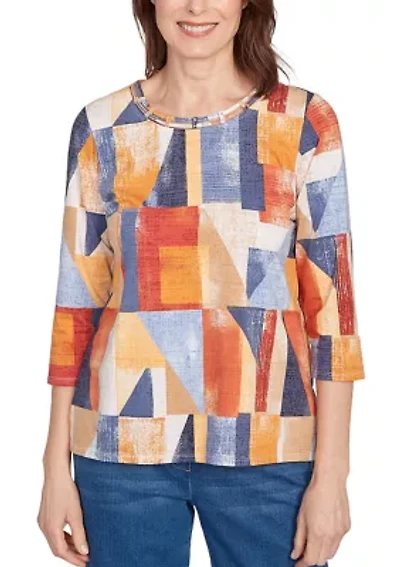 Women's Key Items Color Block Top