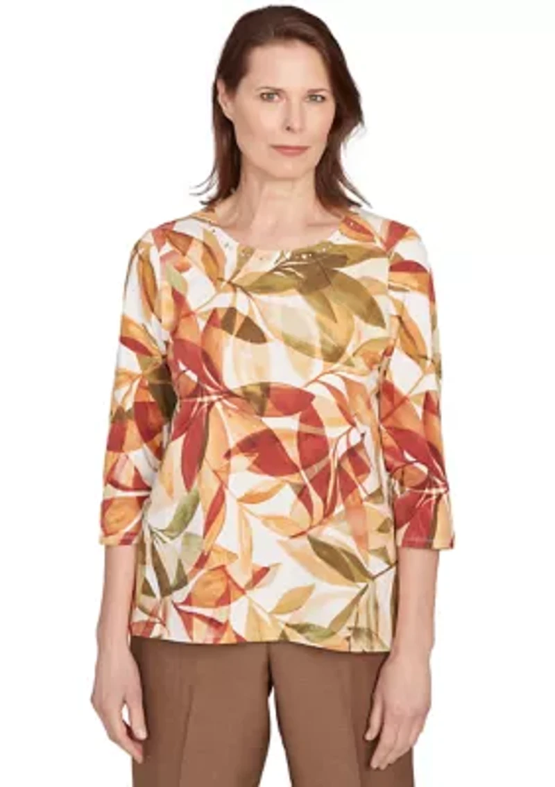 Women's Key Items Leaves Top