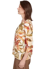 Women's Key Items Leaves Top