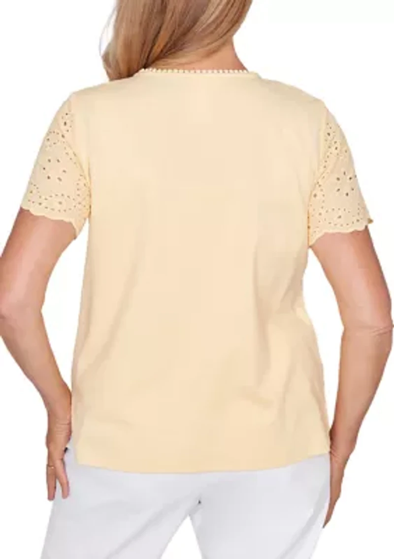 Women's Eyelet Top