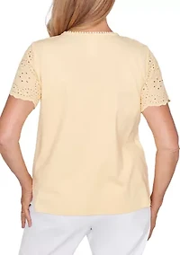 Women's Eyelet Top