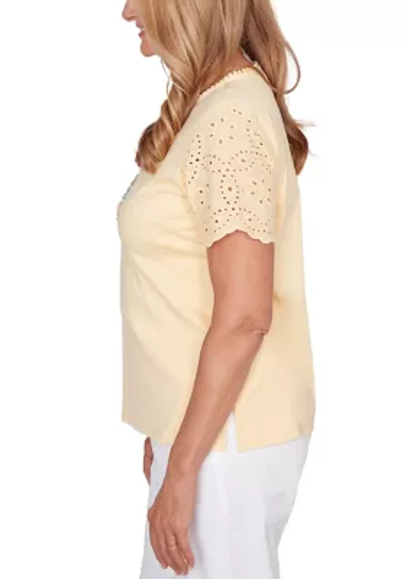 Women's Eyelet Top