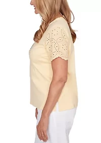 Women's Eyelet Top