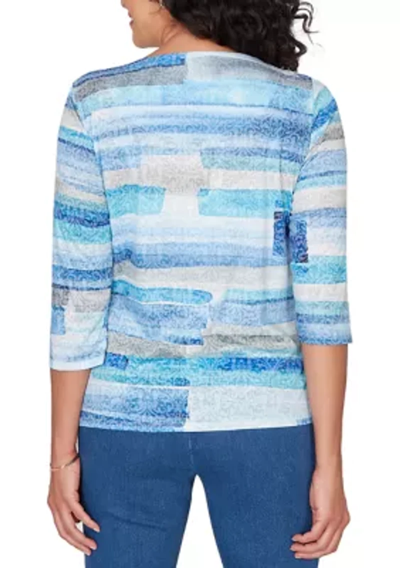 Women's Classics Brushstrokes Biadere Top