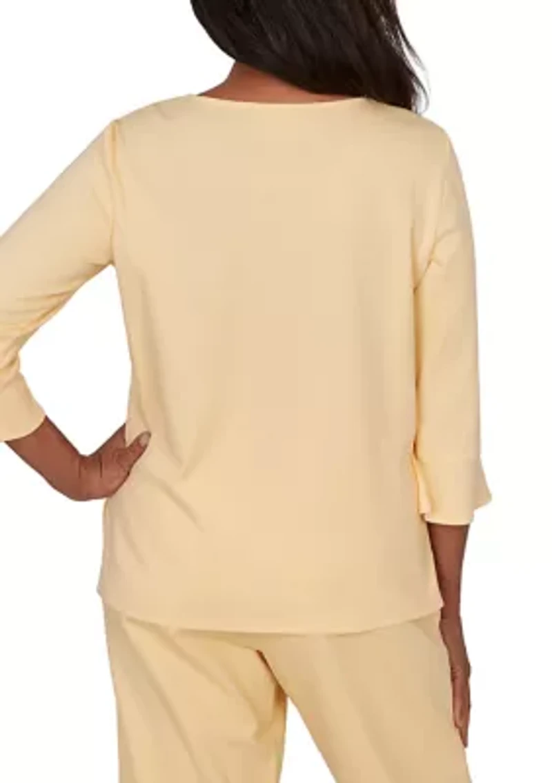 Women's Floral Embroidery Top