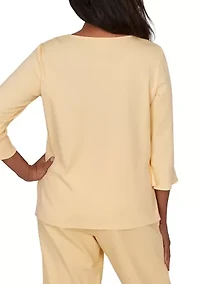 Women's Floral Embroidery Top