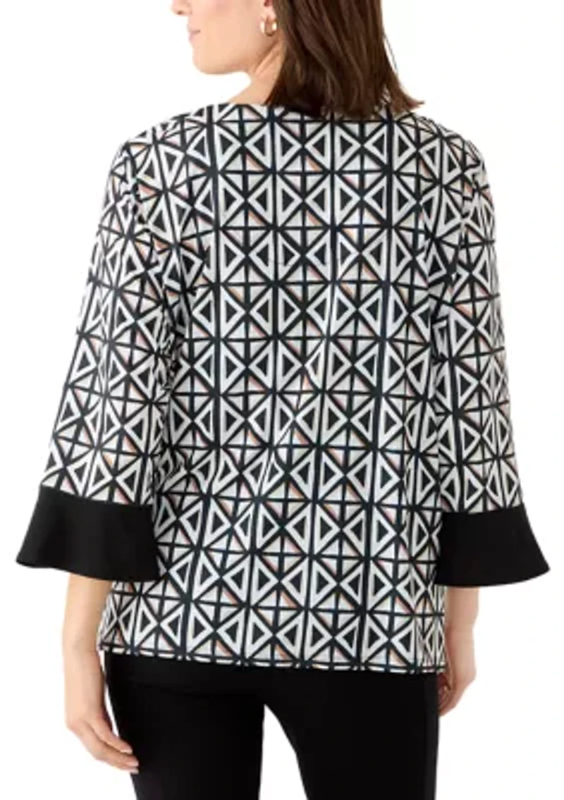 Women's Multi Print Patchwork Top