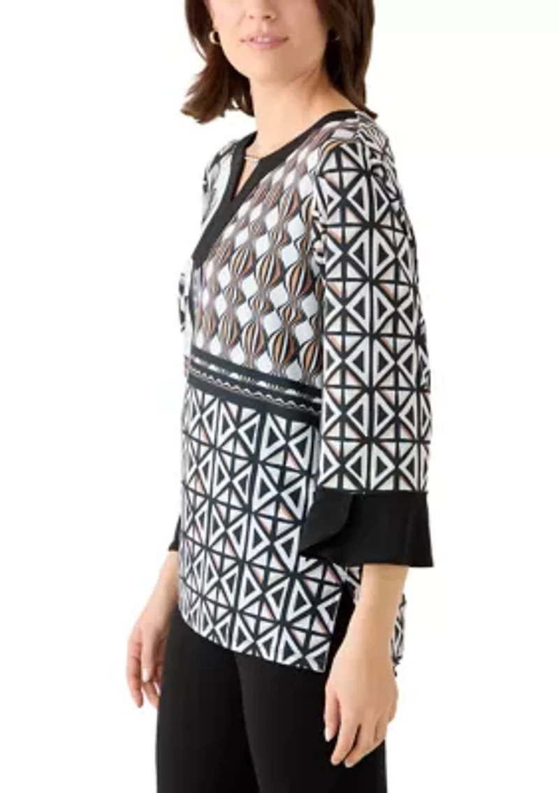 Women's Multi Print Patchwork Top