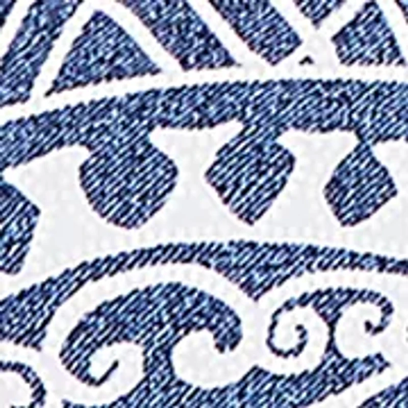 Women's Batik Scroll Print Top