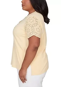 Plus Classics Solid Top with Eyelets