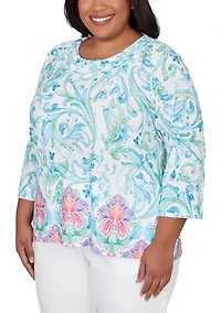 Plus Classics Scroll Border Top