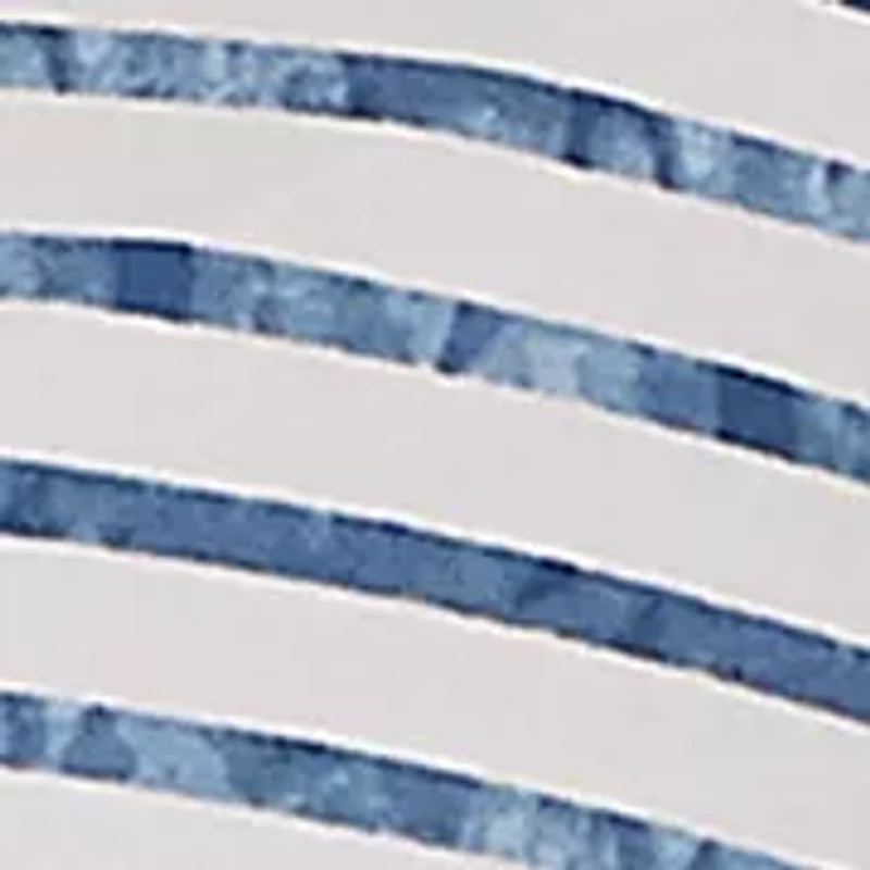 Plus Classics Stripe Embroidery Top