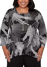 Plus Classics Geometric Top