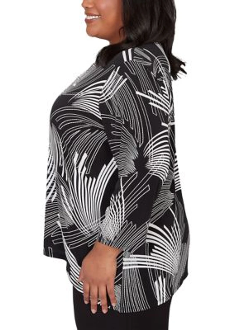 Plus Classics Geometric Top