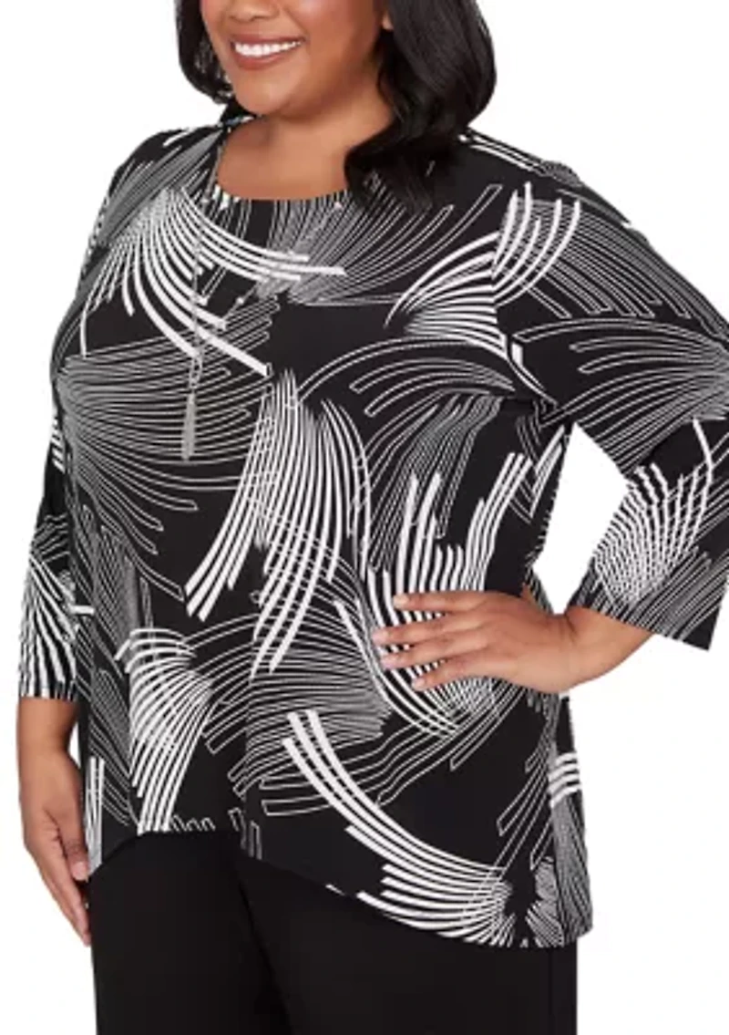 Plus Classics Geometric Top