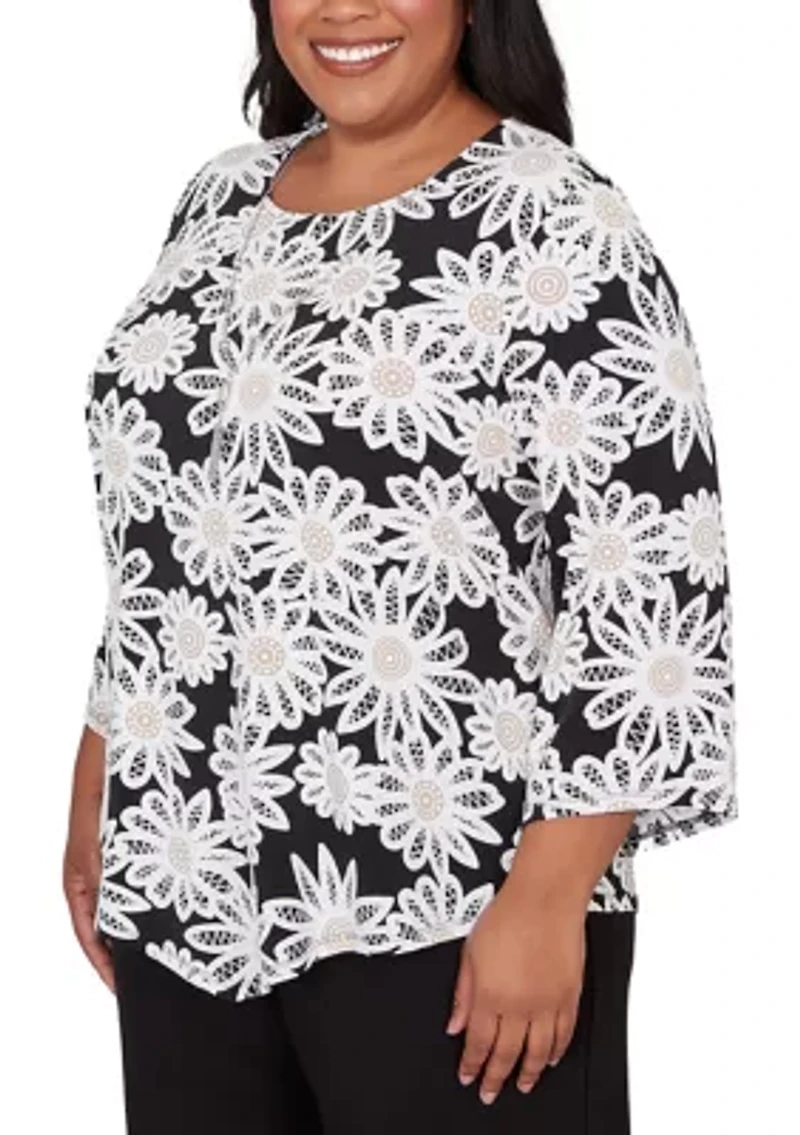 Plus Classics Daisies Top